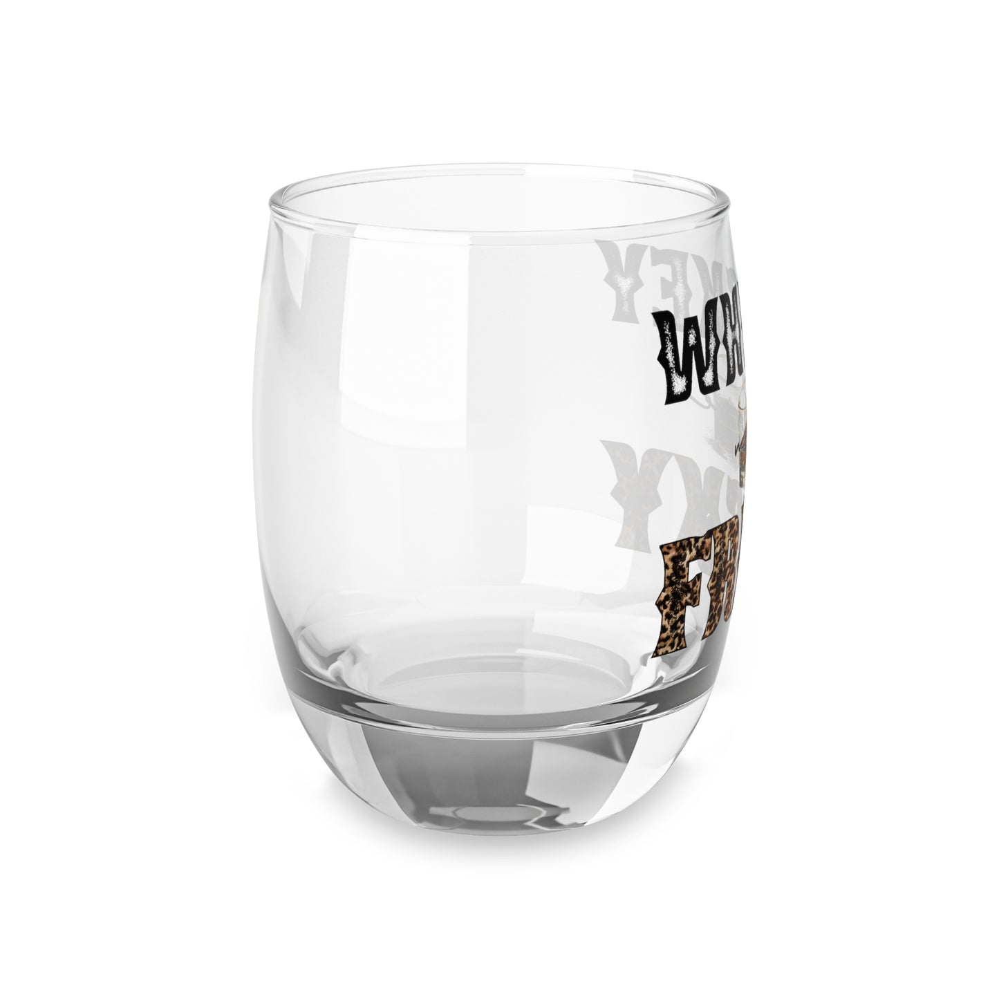 Whiskey Glass with Frisky Design - Perfect Gift for Bourbon Lovers, Home Bar Decor, Celebrations, Birthday, Housewarming