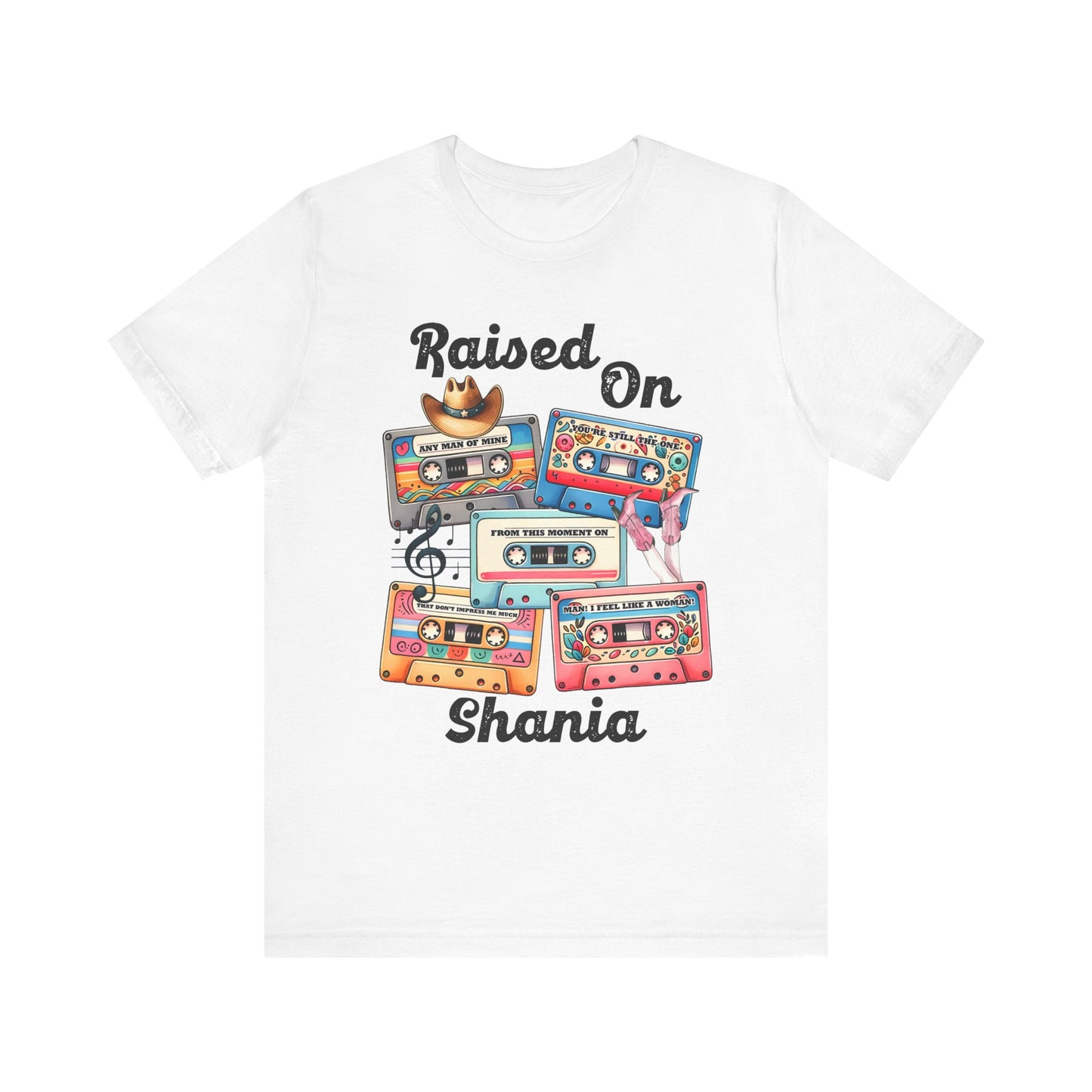 Shania Country Music Retro Music Lover's Tee | Raised On Shania, Vintage Vibe, Unisex T-Shirt, Gift for Music Fans, Nostalgic Apparel, Casual Comfort