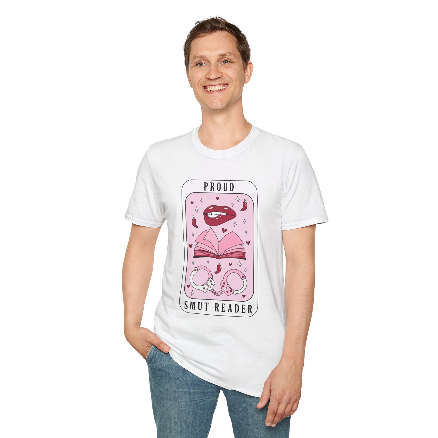Proud Smut Reader Unisex Softstyle T-Shirt, Reading Apparel, Book Lover Gift, Casual Wear, Literary Humor, Birthday Gift