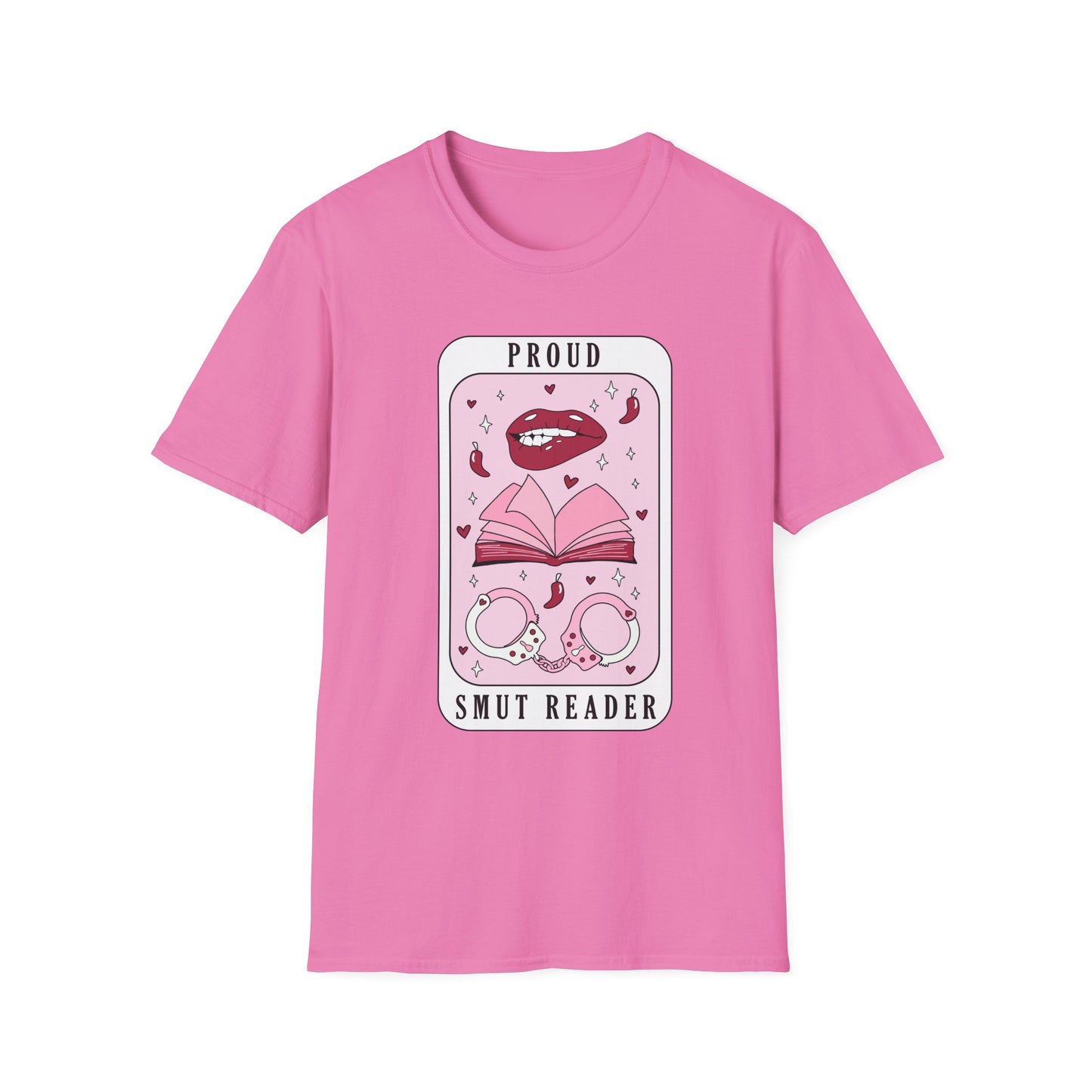 Proud Smut Reader Unisex Softstyle T-Shirt, Reading Apparel, Book Lover Gift, Casual Wear, Literary Humor, Birthday Gift