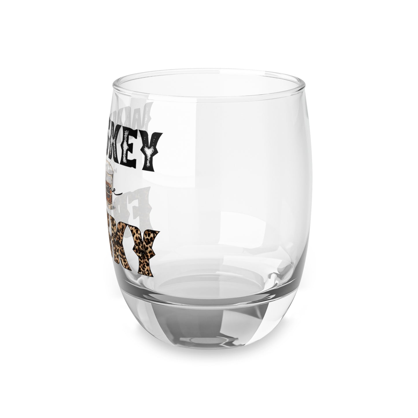 Whiskey Glass with Frisky Design - Perfect Gift for Bourbon Lovers, Home Bar Decor, Celebrations, Birthday, Housewarming