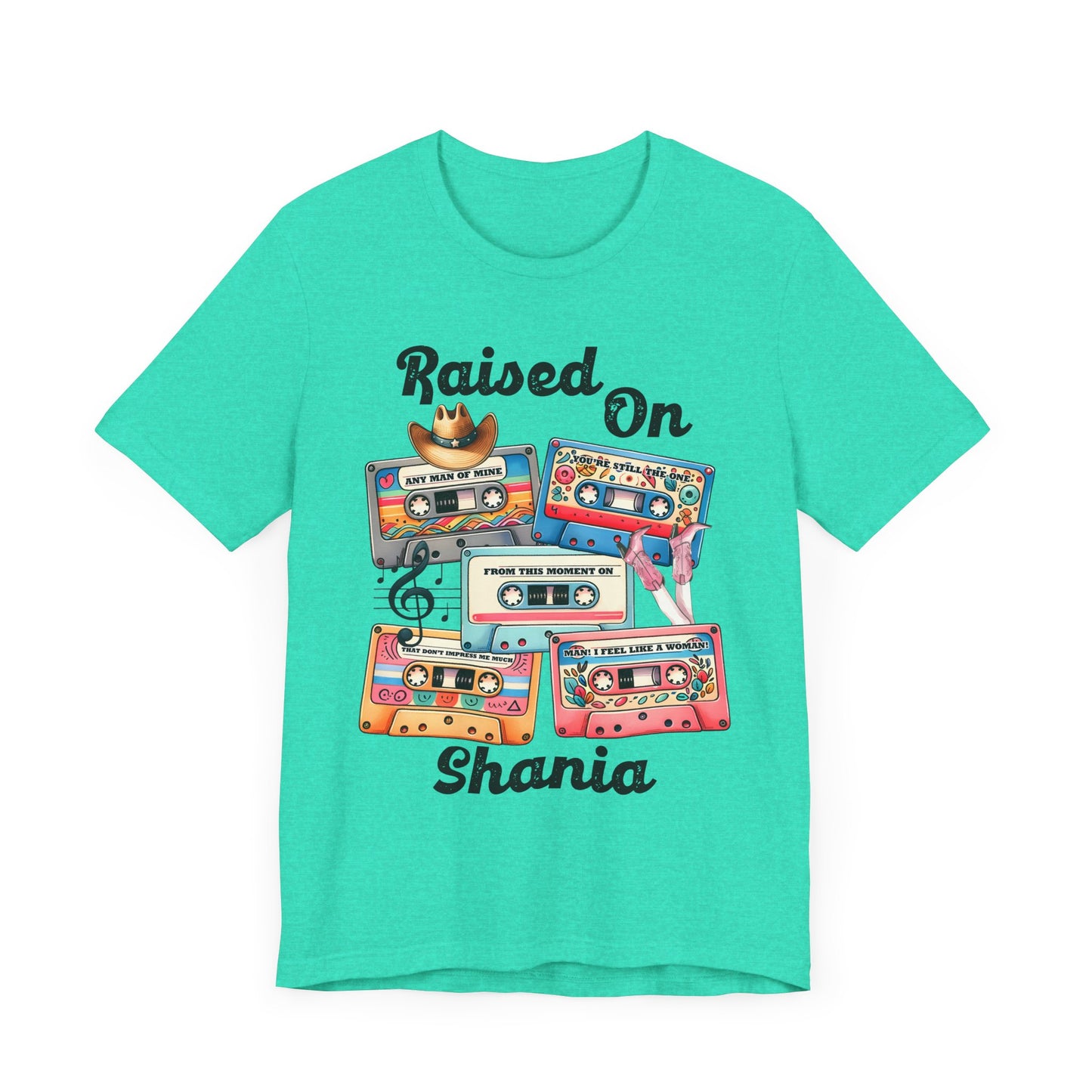 Shania Country Music Retro Music Lover's Tee | Raised On Shania, Vintage Vibe, Unisex T-Shirt, Gift for Music Fans, Nostalgic Apparel, Casual Comfort
