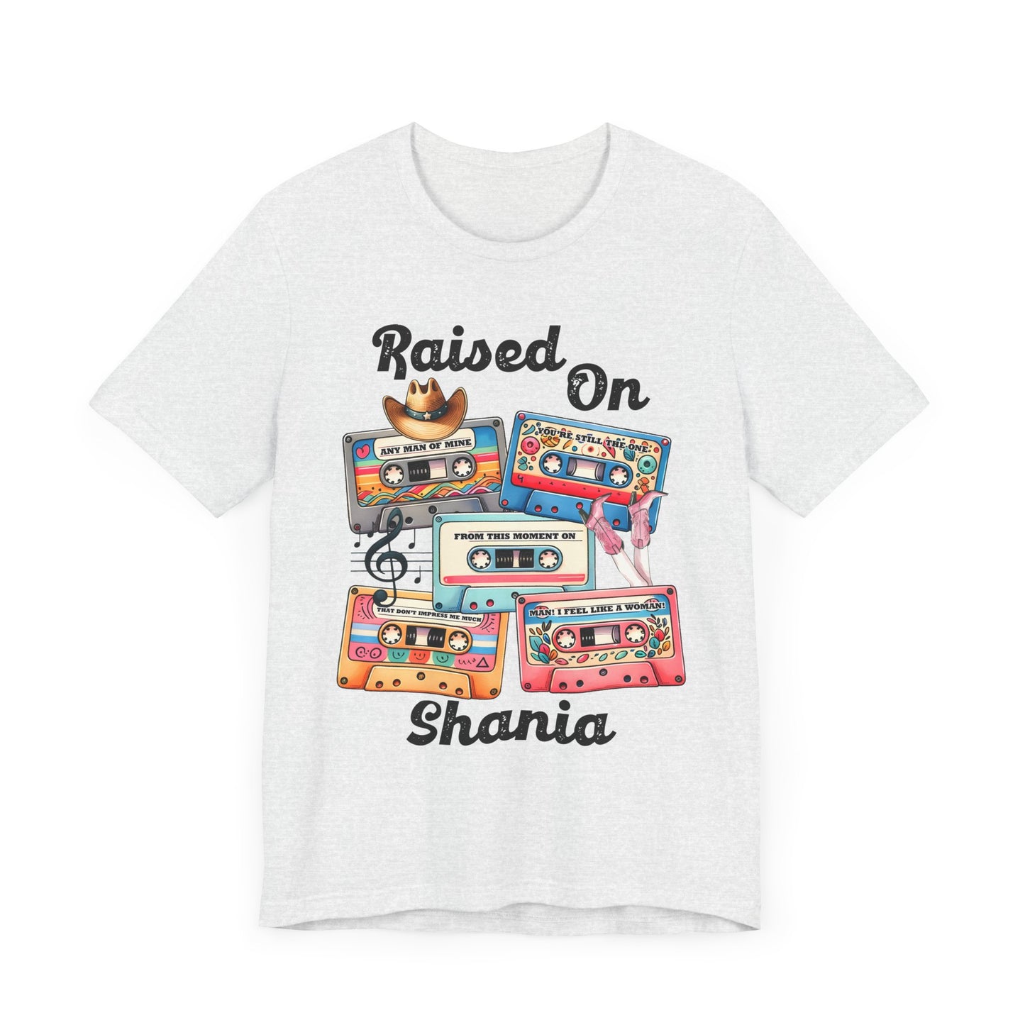 Shania Country Music Retro Music Lover's Tee | Raised On Shania, Vintage Vibe, Unisex T-Shirt, Gift for Music Fans, Nostalgic Apparel, Casual Comfort