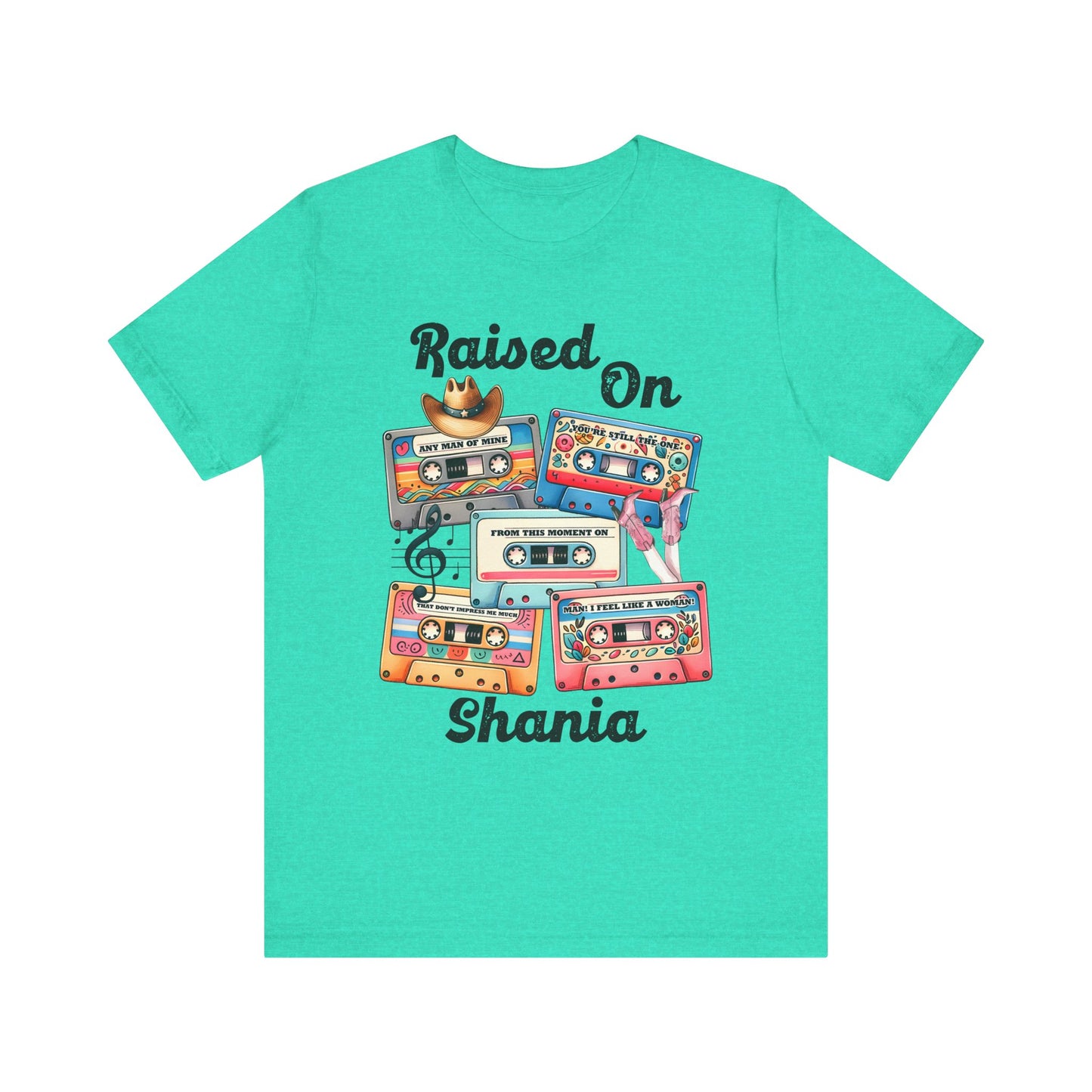 Shania Country Music Retro Music Lover's Tee | Raised On Shania, Vintage Vibe, Unisex T-Shirt, Gift for Music Fans, Nostalgic Apparel, Casual Comfort