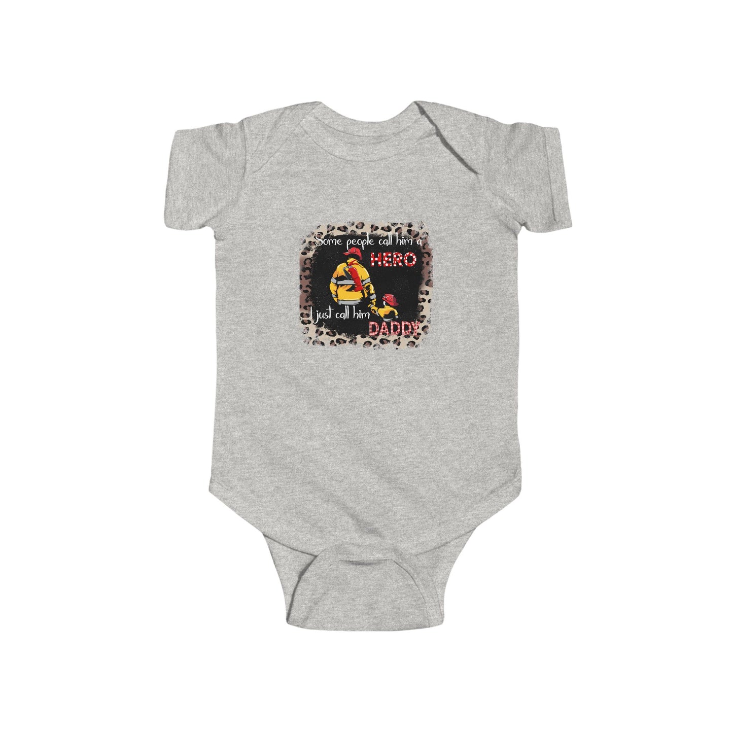 Firefighter Hero Funny Baby Bodysuit, Infant Clothing, Gift for New Parents, Cute Baby Outfit, Baby Shower Gift, Toddler Humor Outfit
