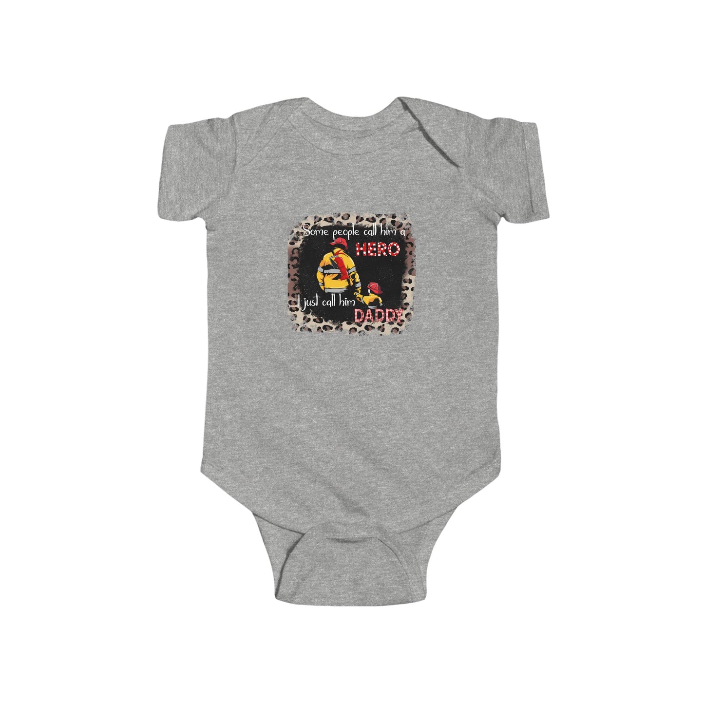 Firefighter Hero Funny Baby Bodysuit, Infant Clothing, Gift for New Parents, Cute Baby Outfit, Baby Shower Gift, Toddler Humor Outfit