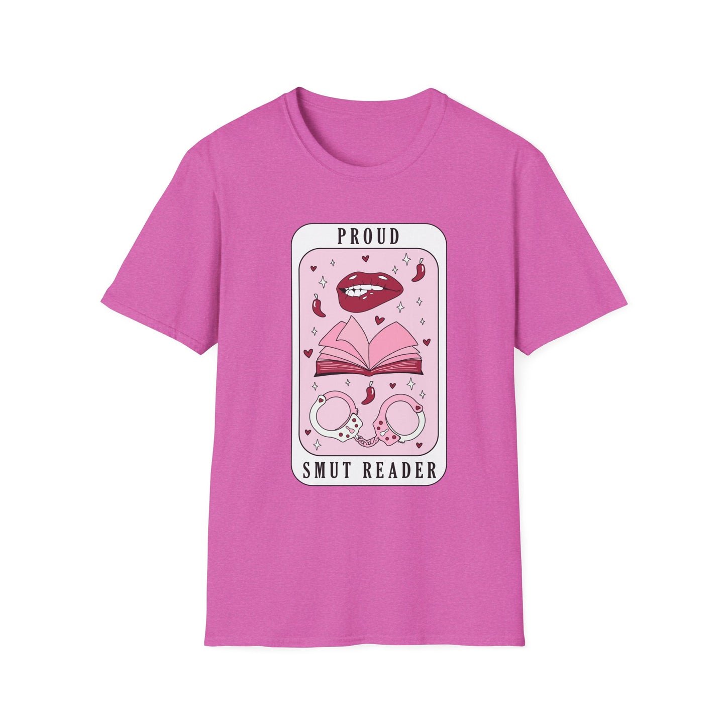Proud Smut Reader Unisex Softstyle T-Shirt, Reading Apparel, Book Lover Gift, Casual Wear, Literary Humor, Birthday Gift