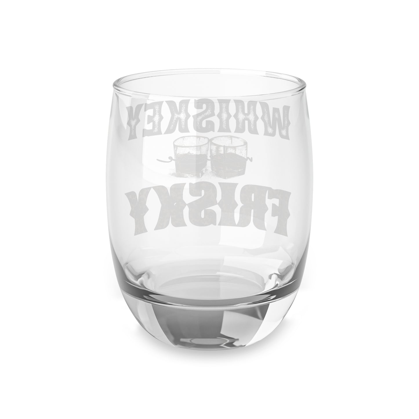 Whiskey Glass with Frisky Design - Perfect Gift for Bourbon Lovers, Home Bar Decor, Celebrations, Birthday, Housewarming