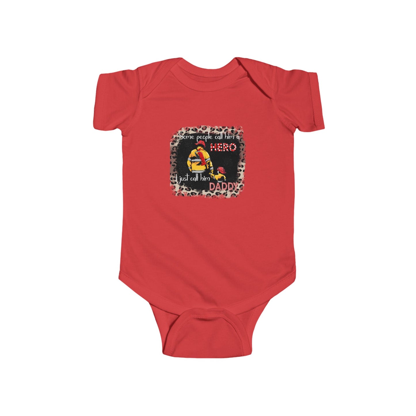 Firefighter Hero Funny Baby Bodysuit, Infant Clothing, Gift for New Parents, Cute Baby Outfit, Baby Shower Gift, Toddler Humor Outfit