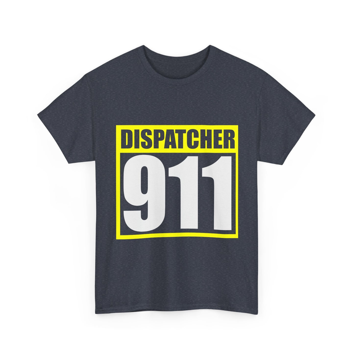 Dispatcher 911 Unisex Heavy Cotton Tee, Emergency Service Shirt, First Responder Apparel, Casual Everyday Wear, Gift for Dispatchers