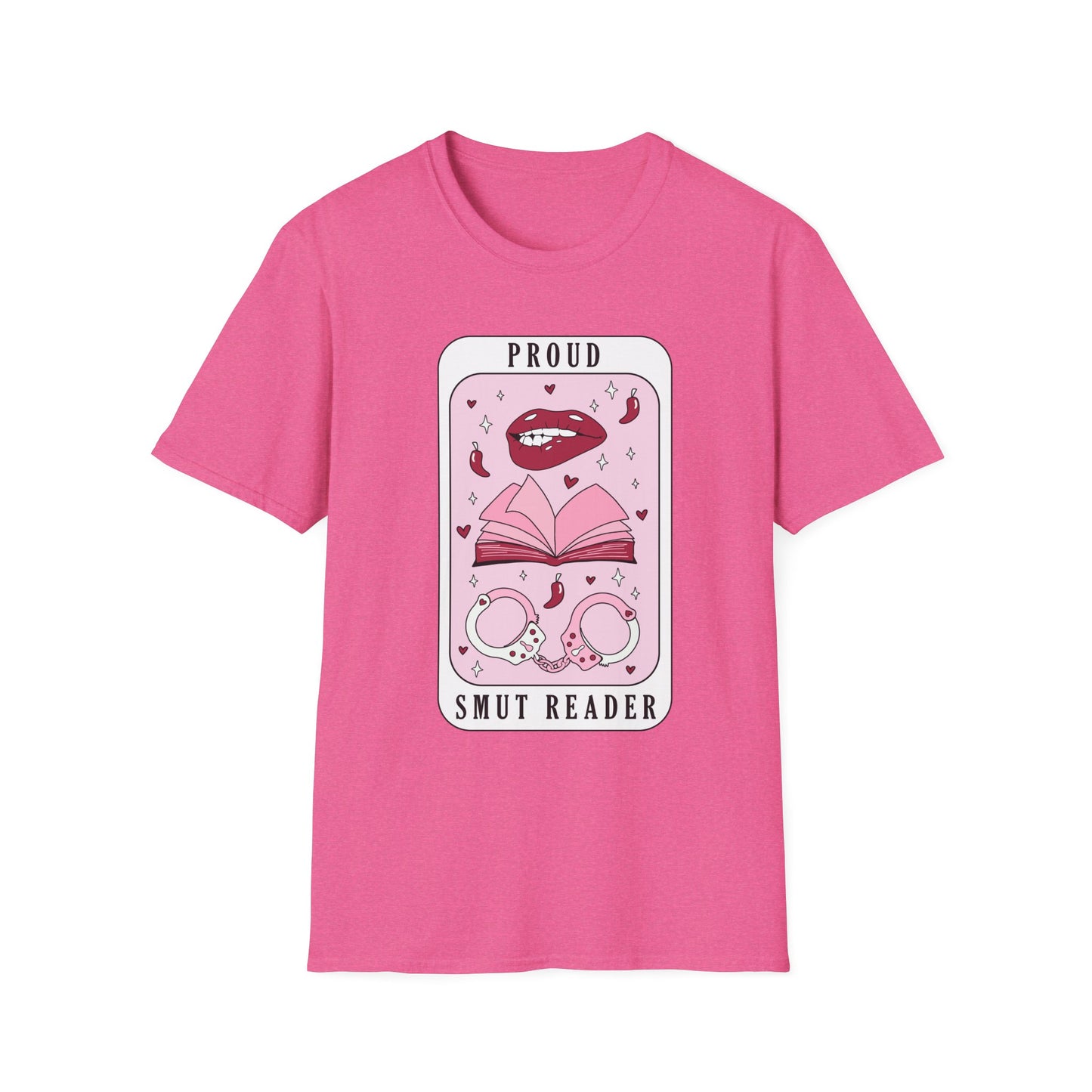 Proud Smut Reader Unisex Softstyle T-Shirt, Reading Apparel, Book Lover Gift, Casual Wear, Literary Humor, Birthday Gift