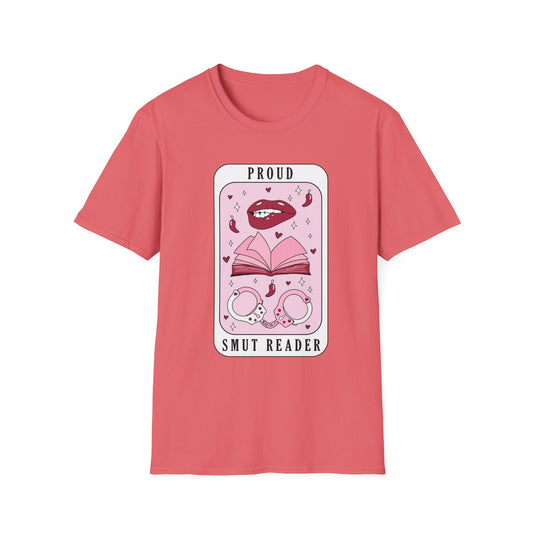 Proud Smut Reader Unisex Softstyle T-Shirt, Reading Apparel, Book Lover Gift, Casual Wear, Literary Humor, Birthday Gift