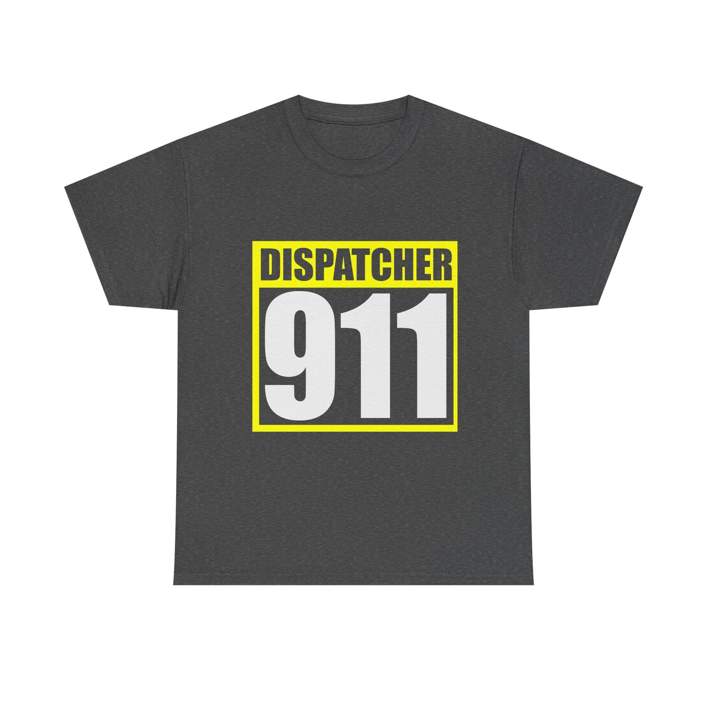 Dispatcher 911 Unisex Heavy Cotton Tee, Emergency Service Shirt, First Responder Apparel, Casual Everyday Wear, Gift for Dispatchers