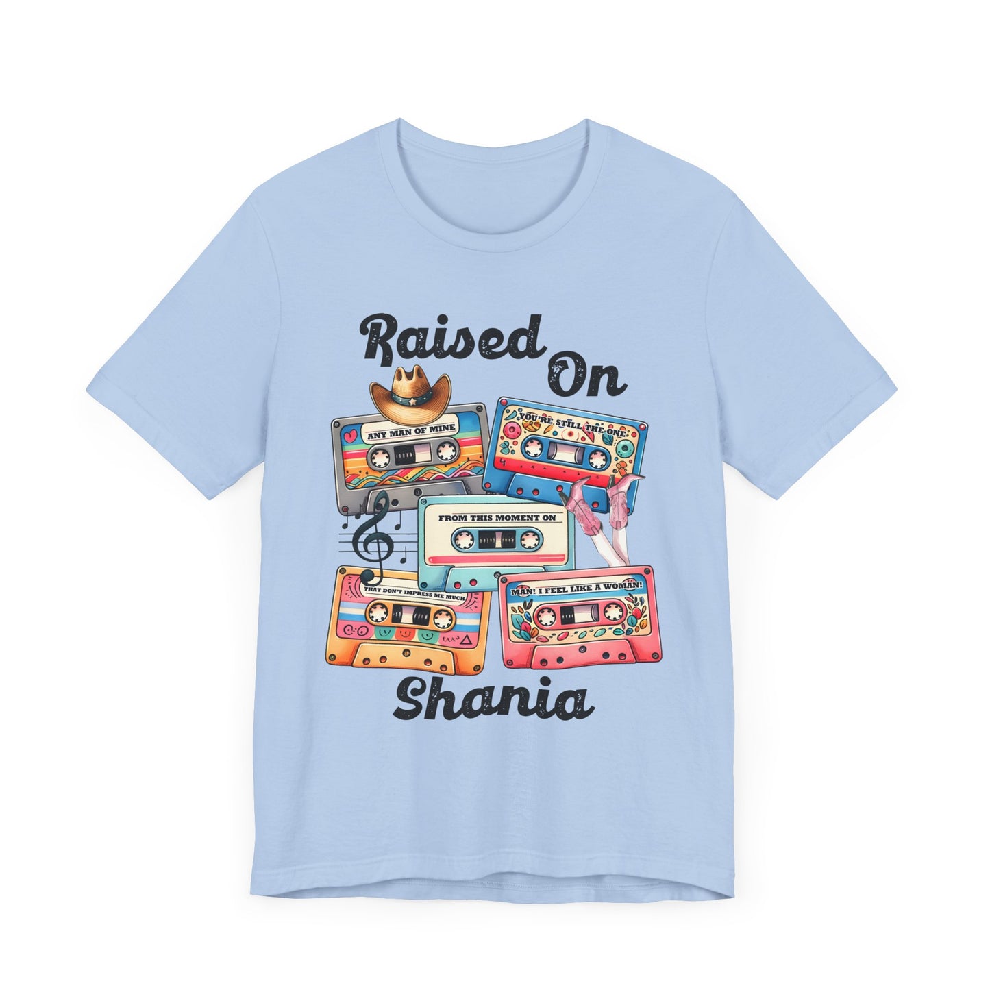 Shania Country Music Retro Music Lover's Tee | Raised On Shania, Vintage Vibe, Unisex T-Shirt, Gift for Music Fans, Nostalgic Apparel, Casual Comfort