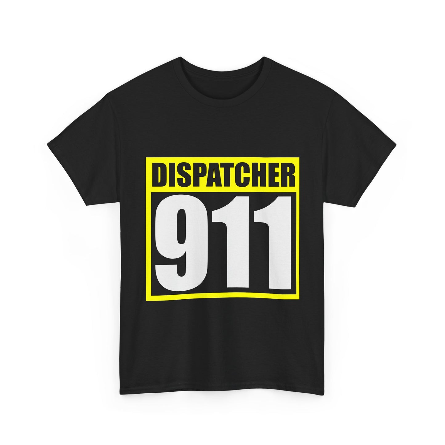 Dispatcher 911 Unisex Heavy Cotton Tee, Emergency Service Shirt, First Responder Apparel, Casual Everyday Wear, Gift for Dispatchers