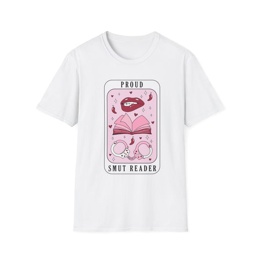 Proud Smut Reader Unisex Softstyle T-Shirt, Reading Apparel, Book Lover Gift, Casual Wear, Literary Humor, Birthday Gift
