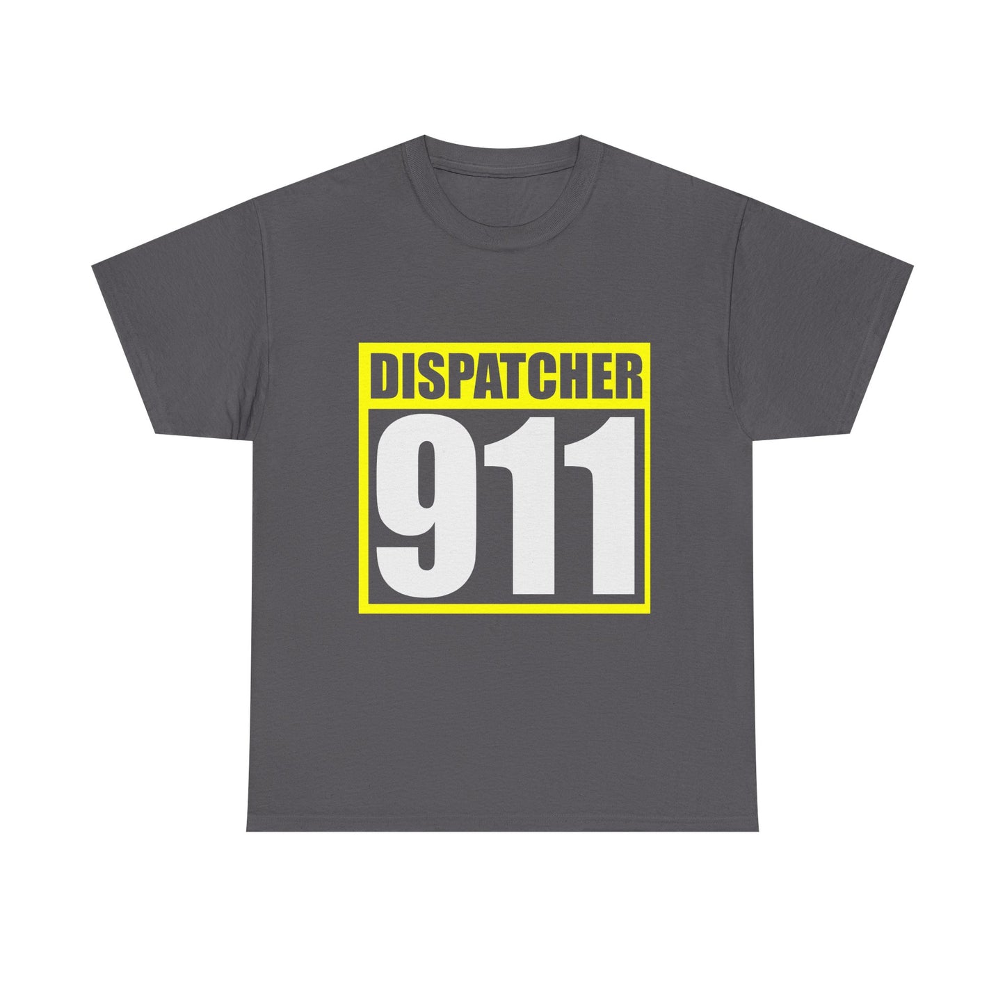 Dispatcher 911 Unisex Heavy Cotton Tee, Emergency Service Shirt, First Responder Apparel, Casual Everyday Wear, Gift for Dispatchers