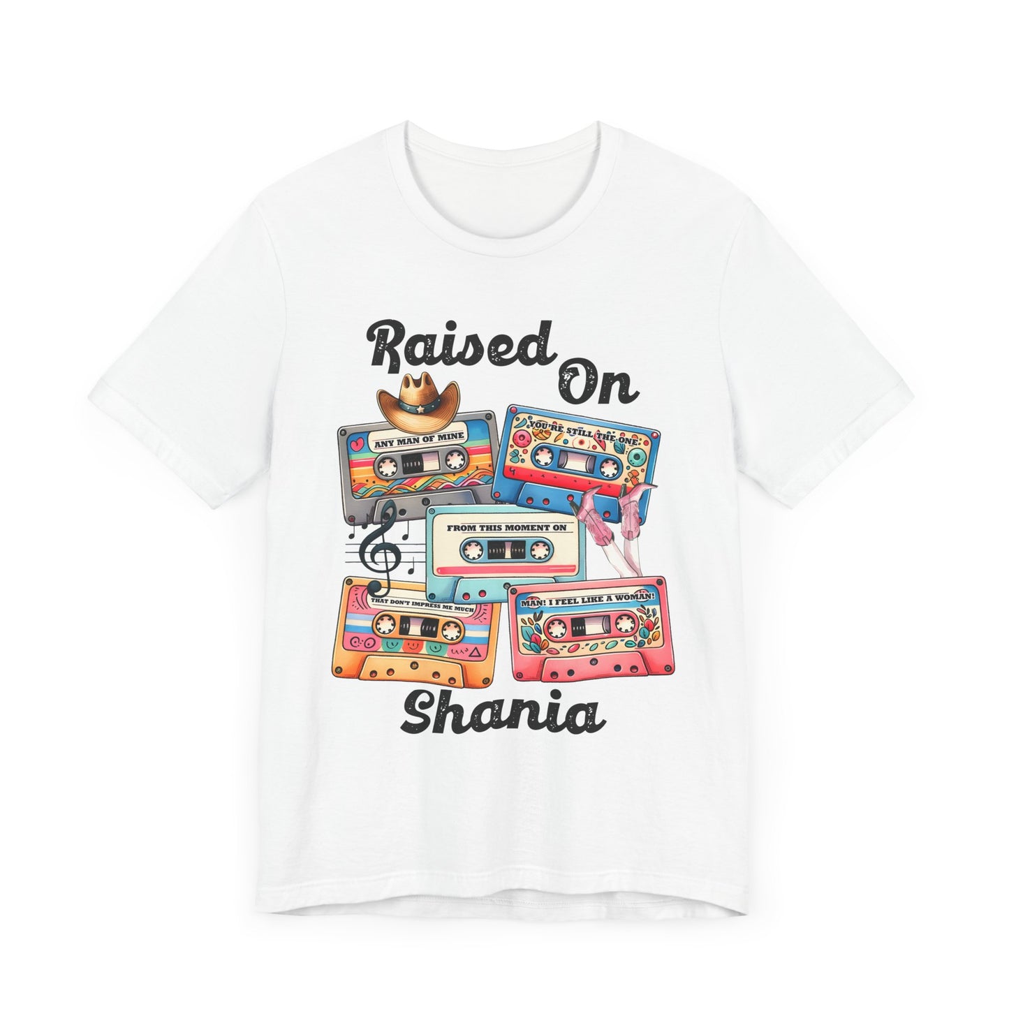 Shania Country Music Retro Music Lover's Tee | Raised On Shania, Vintage Vibe, Unisex T-Shirt, Gift for Music Fans, Nostalgic Apparel, Casual Comfort