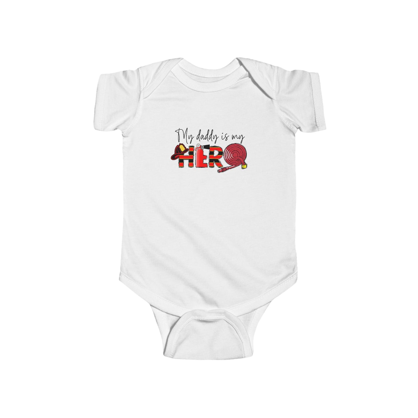 My Daddy is My Hero Infant Bodysuit, Baby Shower Gift, New Dad Gift, Cute Baby Outfit, Baby Boy Clothes, Infant T-Shirt